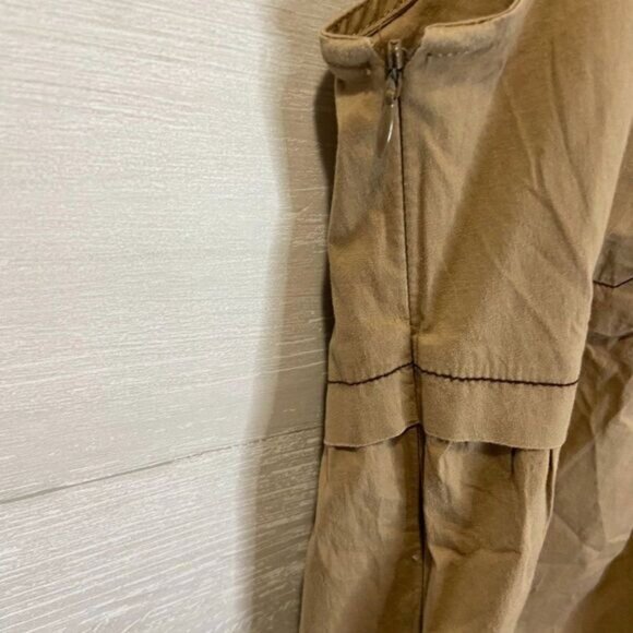 Women's Peter Pan Collar Sleeveless Dress - Picture 7 of 7